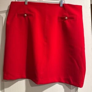 Ann Taylor Factory Women's Red Zipper Size 18
